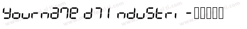 Yourname D7 Industri字体转换